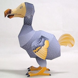 Mô hình giấy động vật chim Dodo