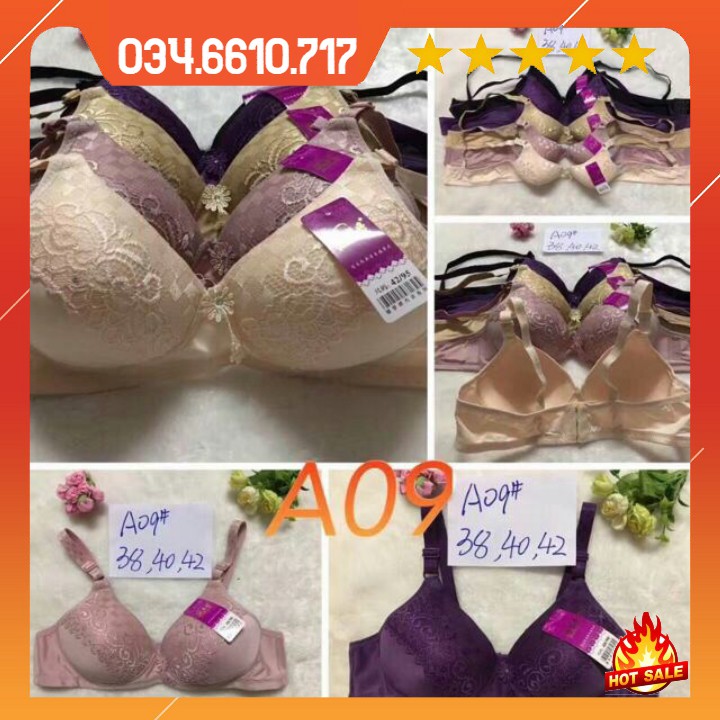 Áo lót bigsize đệm mỏng không gọng A09 - Áo lót bigsize không gọng