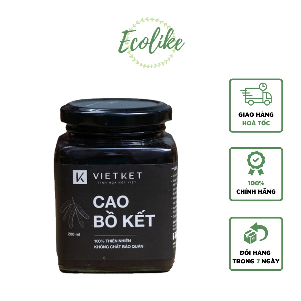 COMBO Cao Bồ Kết và Xịt Mọc Tóc hương nhu/vỏ bưởi Vietket Ecolike THẢO DƯỢC THIÊN NHIÊN