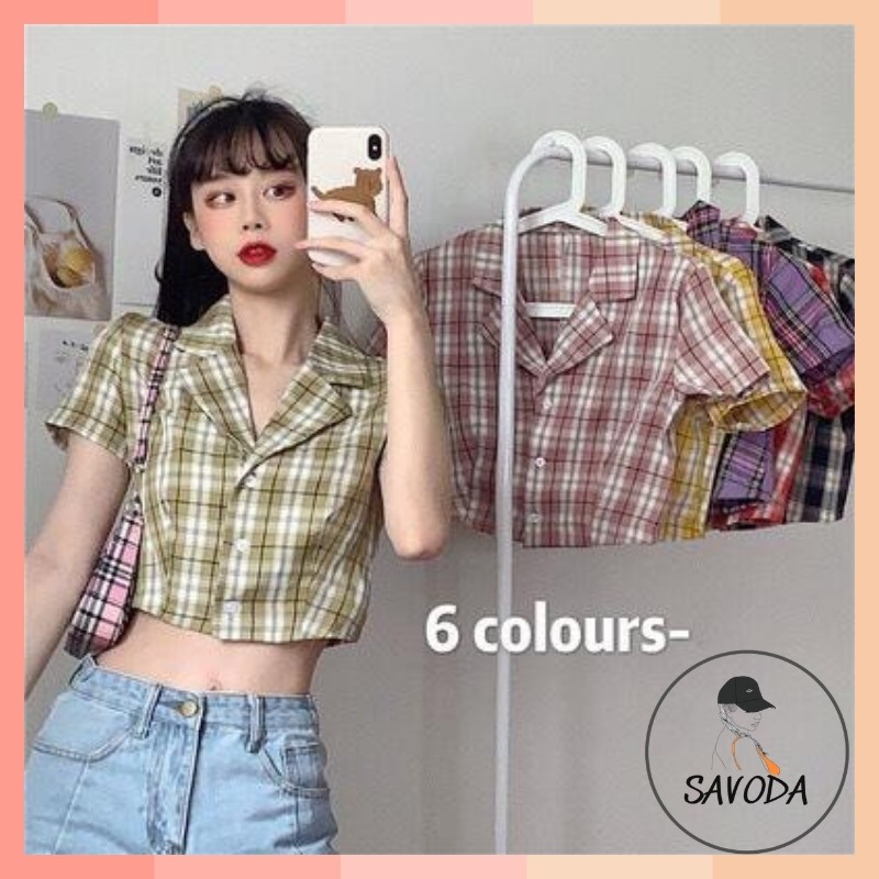 [VIDEO ẢNH THẬT] HOT TREND Áo kẻ cổ véc nhiều màu siêu xinh AKV73 | BigBuy360 - bigbuy360.vn