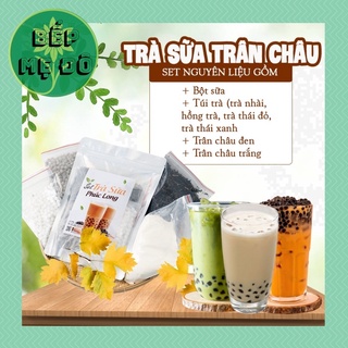 {ĂN BAO PHÊ} Trà Sữa Trân Châu Thơm Ngon, Béo Ngậy Vị Trà Thái Xanh,Trà Thái Đỏ,Trà Xanh Nhài,Hồng Trà  - BẾP MẸ ĐÔ