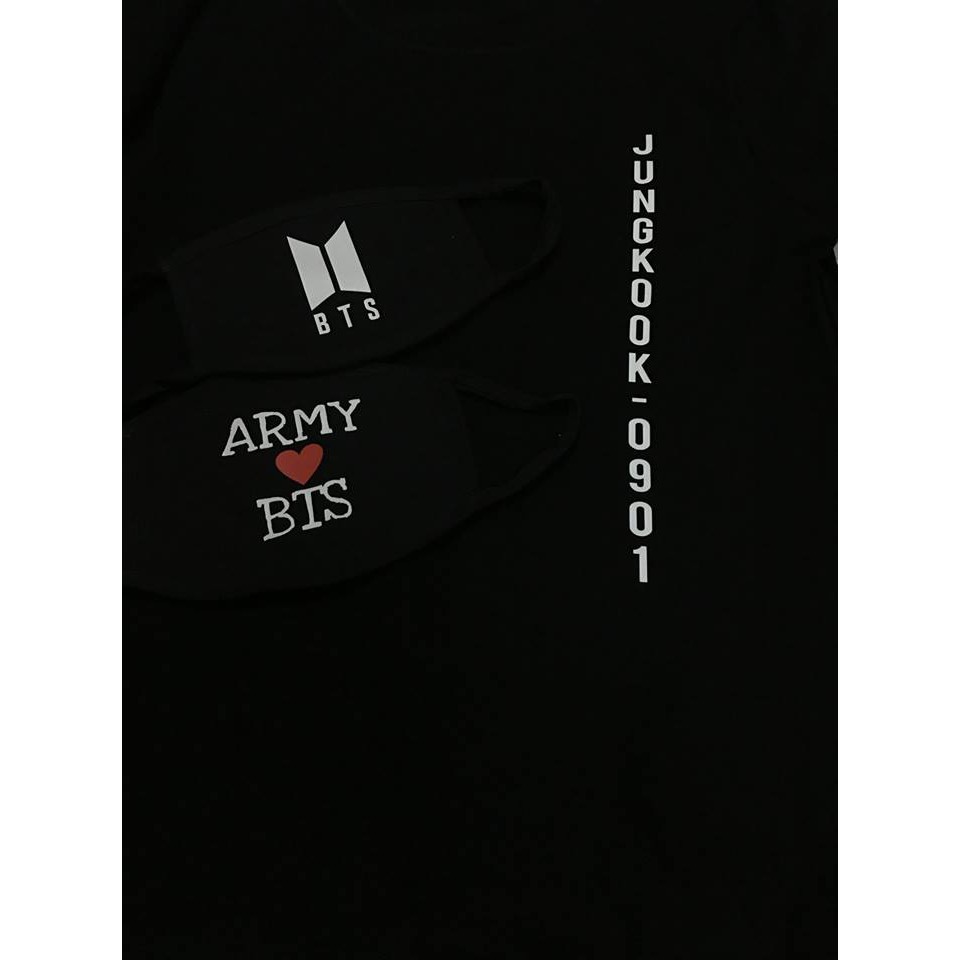 [ Kèm Hình Thật ] Áo tay lỡ BTS nametag cotton 65% freesize | BigBuy360 - bigbuy360.vn