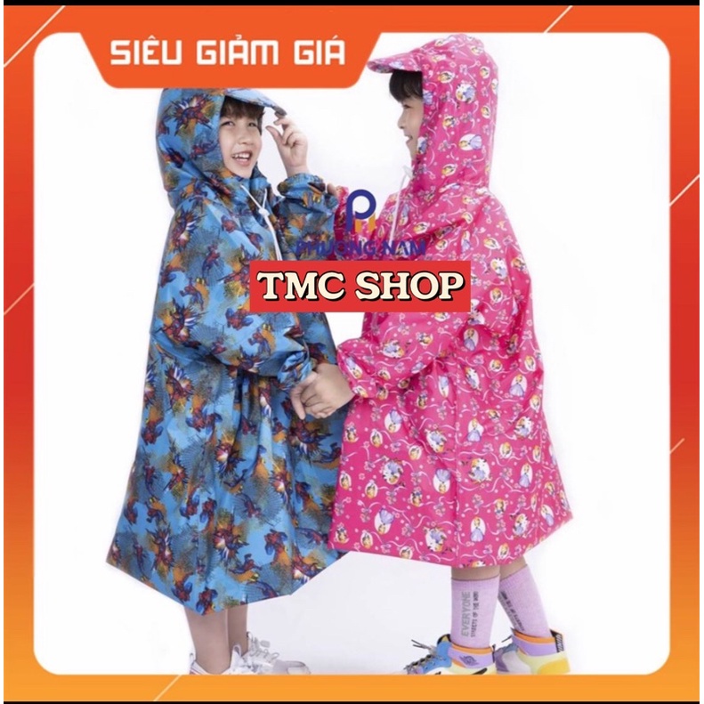 ÁO MƯA BÍT TRẺ EM_ HỌA TIẾT HOẠT HÌNH DỄ THƯƠNG