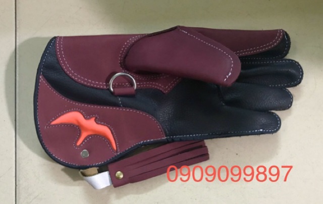 Găng tay da bò cao cấp 2 lớp dài 30 cm