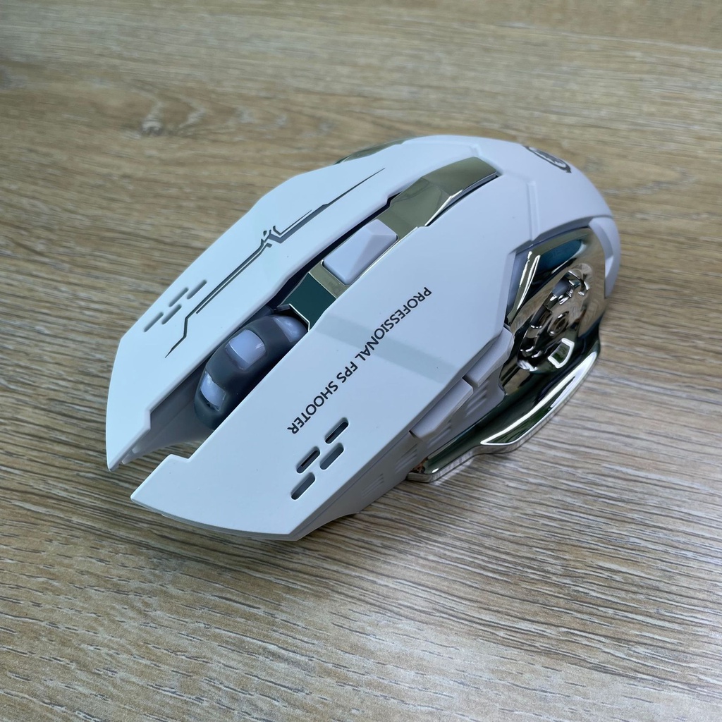 Chuột Gaming Không Dây Sạc Lại Phím Nhạy Thiết Kế Độc Lạ Có Đèn LED Phát Sáng Nhiều Màu Phong Cách