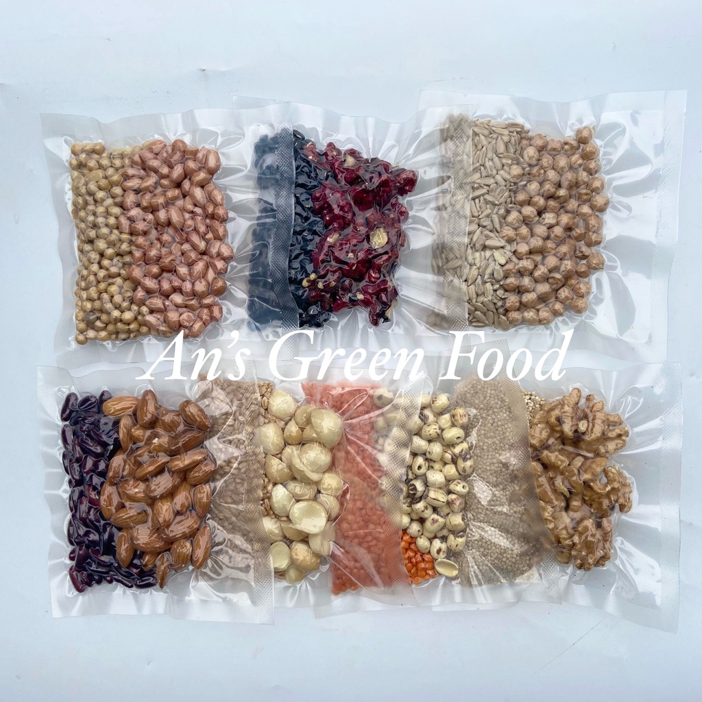Combo Set 7 gói hạt dinh dưỡng làm sữa mix sẵn cho 1 tuần tiện lợi đầy đủ dinh dưỡng - Nông Sản Sạch An's Green Food