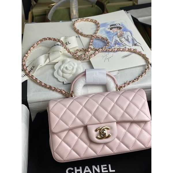 Túi coco ô trám hồng