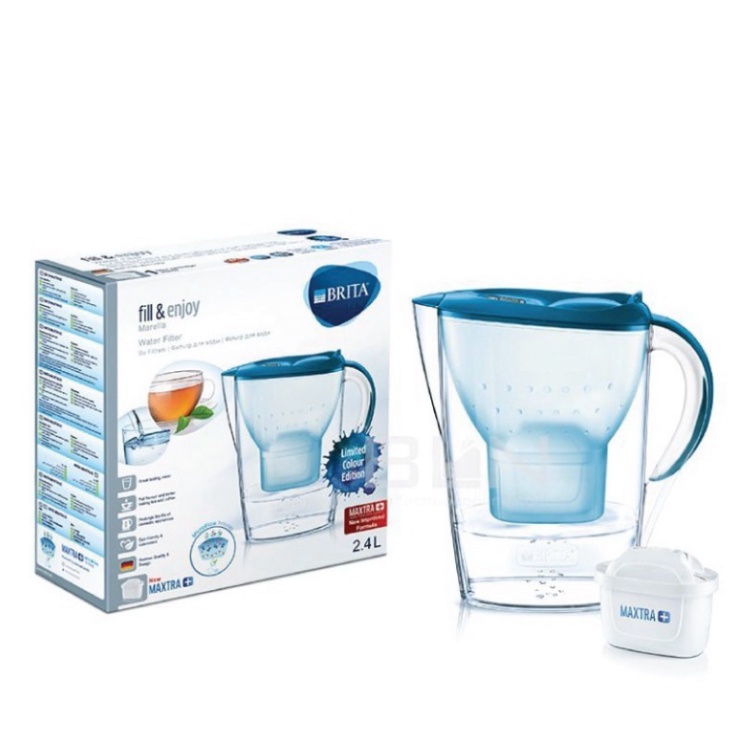 Bình Lọc Nước Brita Dung TÍch 2,4L Kèm 6 Lõi Lọc Nhập Đức Chính Hãng - Chính Hãng