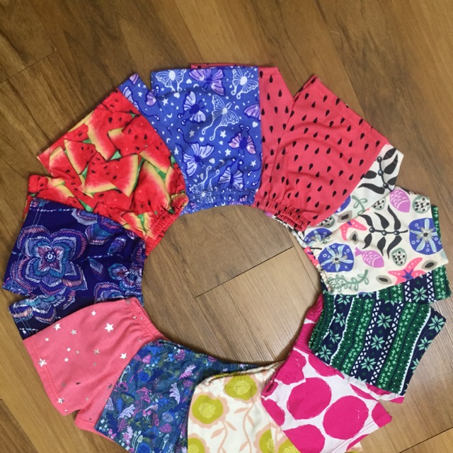 Quần short thun bé gái