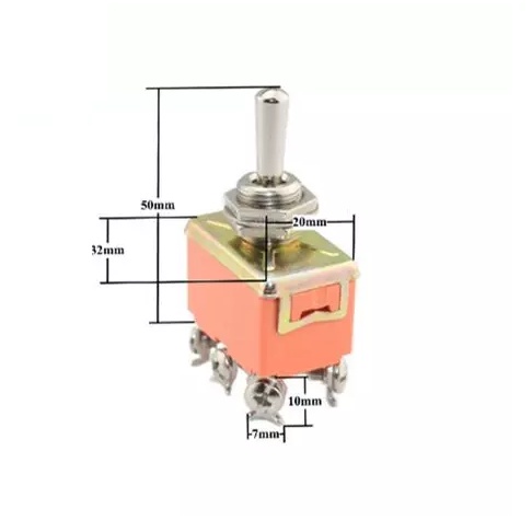 Công tắc gạt đảo chiều động cơ  250VAC-15A 1121 1122 1321 1322, công tắc E TEN