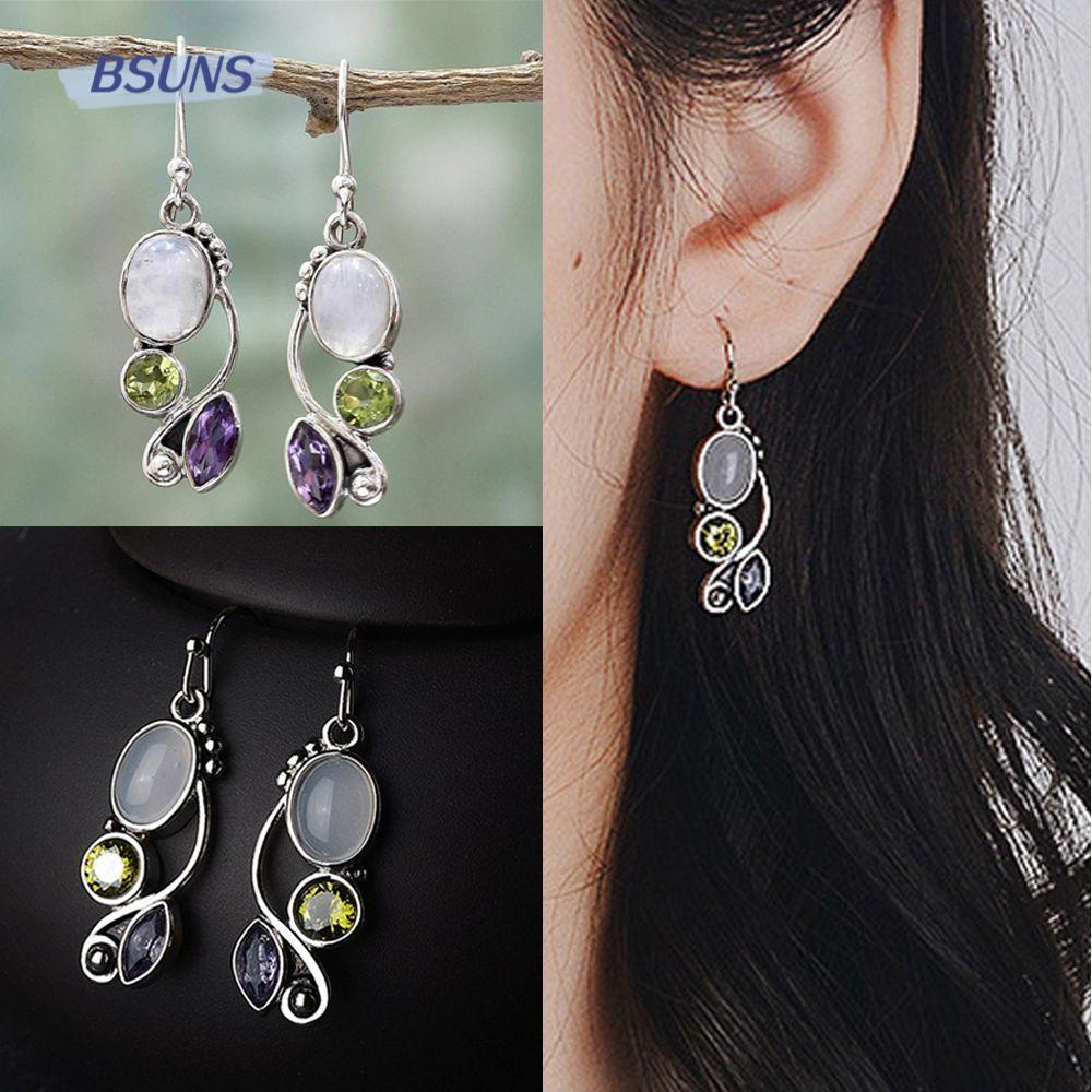 Khuyên Tai Dạng Móc Lủng Lẳng Sang Trọng Peridot