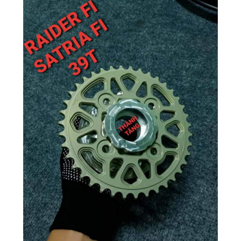 Dĩa nhôm 7075 RAIDER FI/SATRIA FI 39T/40T NHÔNG 13T 14T 15T