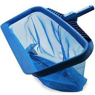 Vợt rác hồ bơi lưới sâu , vành nhựa, màu xanh, dùng vợt rác sâu dưới nước