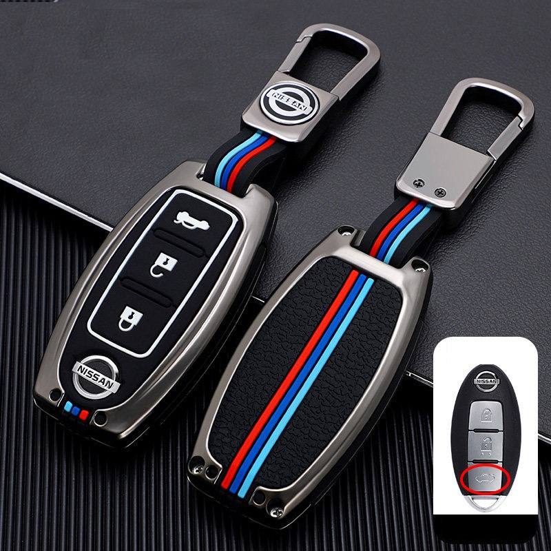 Ốp Chìa Khóa Xe Nissan Xtrail, Teana, Terra, Navara, Sunny, Almera Hợp Kim Kẽm