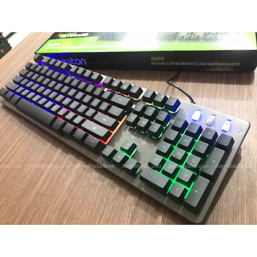 [GHD][FREESHIP] BÀN PHÍM GAMING LED GIẢ CƠ BOSSTON R700 - R600 [SỈ] | BigBuy360 - bigbuy360.vn
