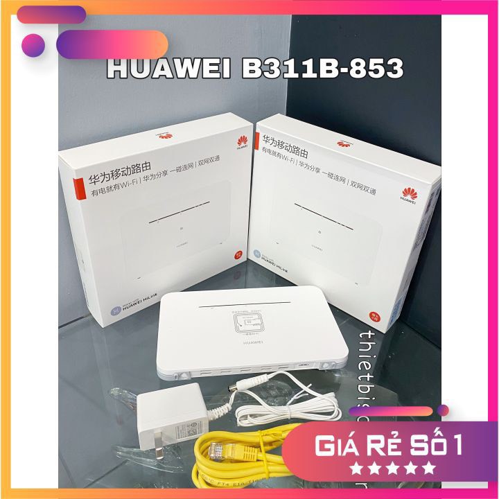 Bộ phát wifi từ sim 4G Hua wei B311BN Trắng - Có 4 cổng lan. - b311b-853 | WebRaoVat - webraovat.net.vn