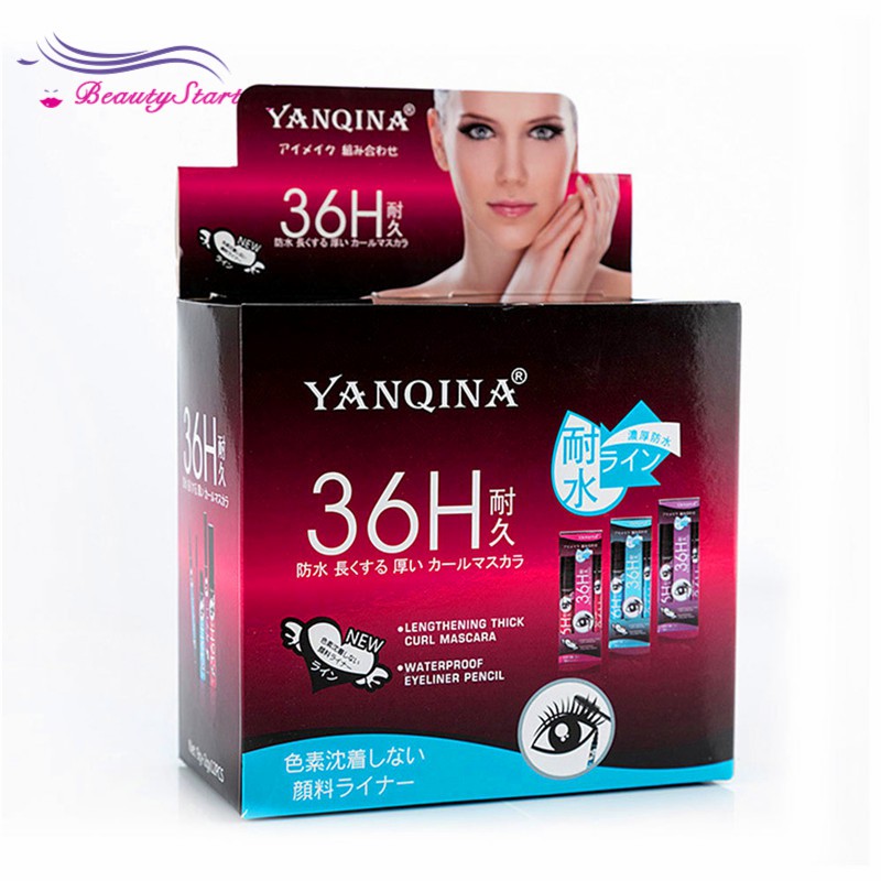 [Hàng mới về] Kẻ mắt và mascara YANQINA 2 trong 1 chống thấm nước cao cấp | BigBuy360 - bigbuy360.vn