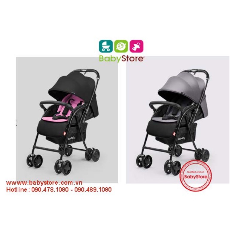 Xe đẩy trẻ em Seebaby T09, đẩy 2 chiều 3 tư thế,0-4 tuổi