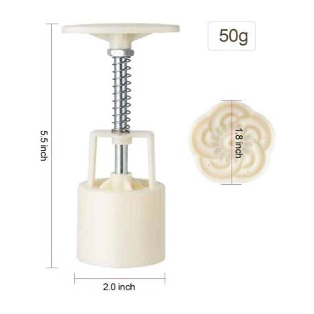 Set 7 khuôn nhấn tạo hình bánh trung thu 3D chống dính đa năng