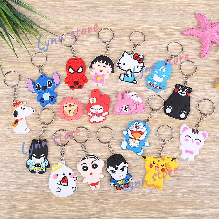1 cái Phim hoạt hình dễ thương Anime / Phim / Truyện tranh TV / Dòng game Ngẫu nhiên Túi móc khóa Phụ kiện Mặt dây chuyền Quà tặng