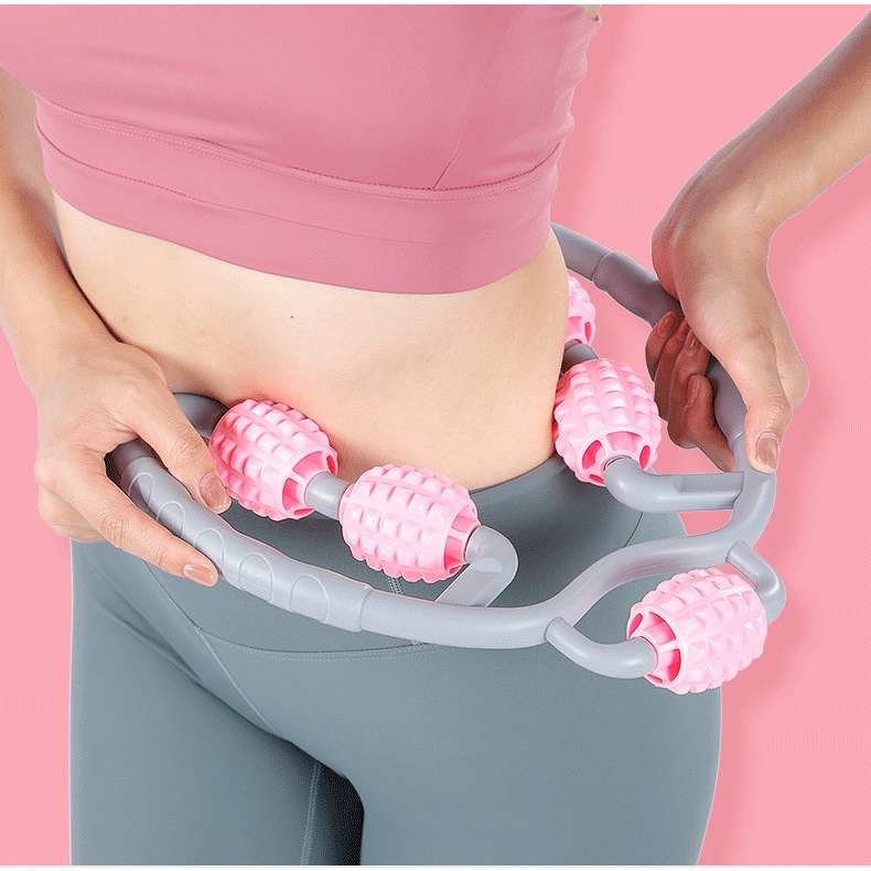 Con Lăn Massage Cơ Chữ U Có Thể Mở Rộng, Dùng Tập Yoga, Giúp Thư Giản, Thon Cơ