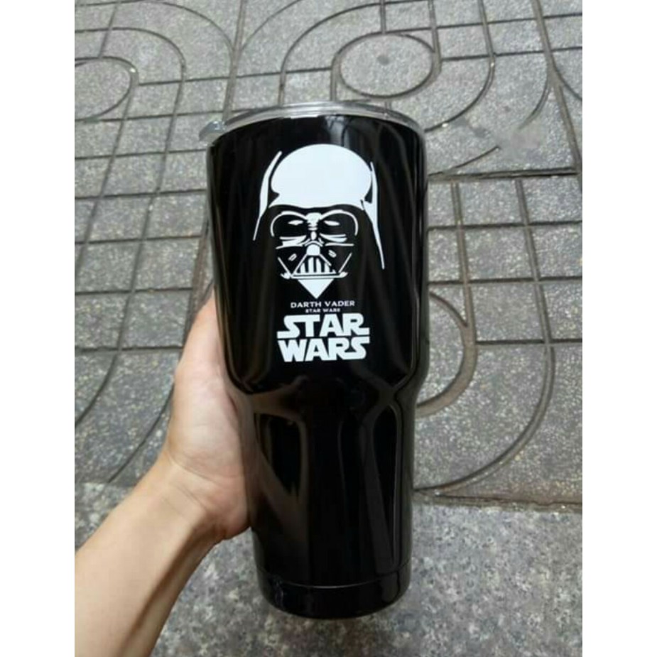 Ly Yeti 900ml hoạt hình - bình nước Inox 304 giữ nhiệt tặng kèm phụ kiện