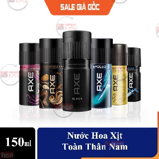 [Đủ Mùi] Xịt Nước Hoa Toàn thân AXE 150ml - Nước Hoa Nam Khủ Mùi, Khẳng Định Đẳng Cấp Phái Mạnh.