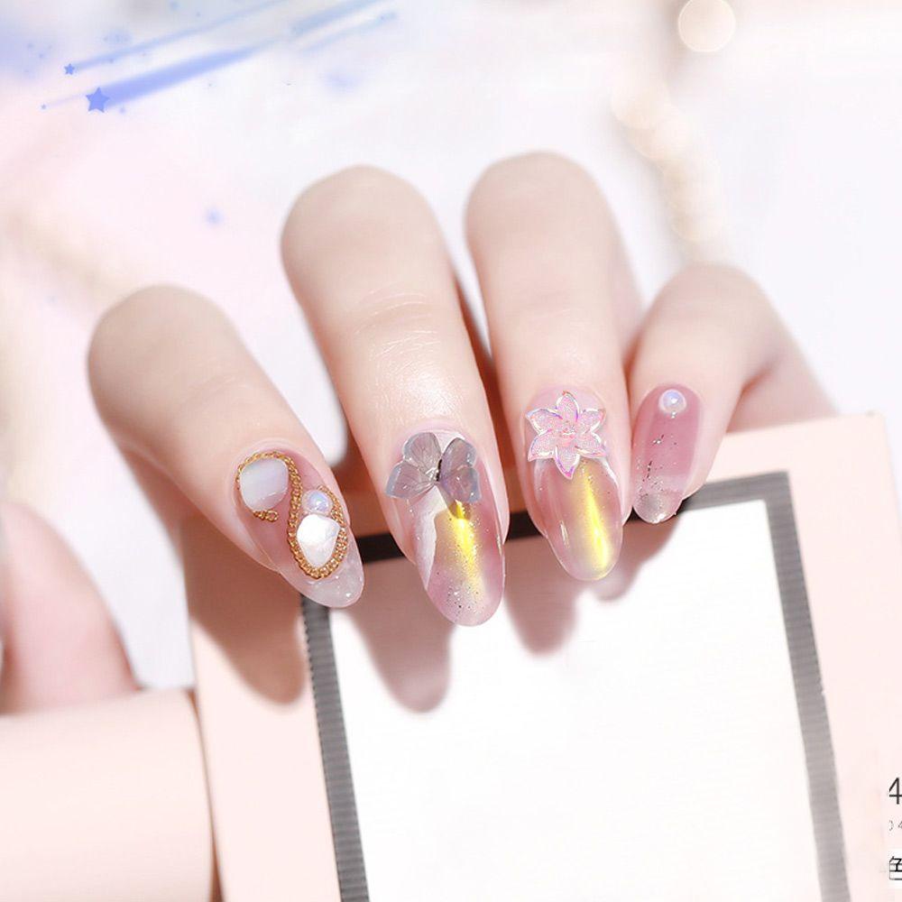ROSE Set 100 Hạt Nhựa 3D Đính Móng Nghệ Thuật Charms
