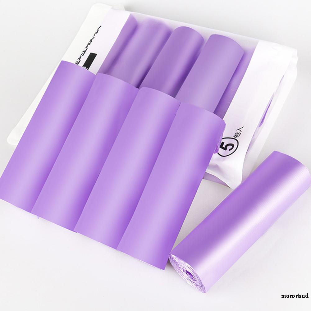 5 Cuộn Túi Đựng Rác Màu Đen/Xanh/Vàng/Hồng/Tím Cho Cắm Trại