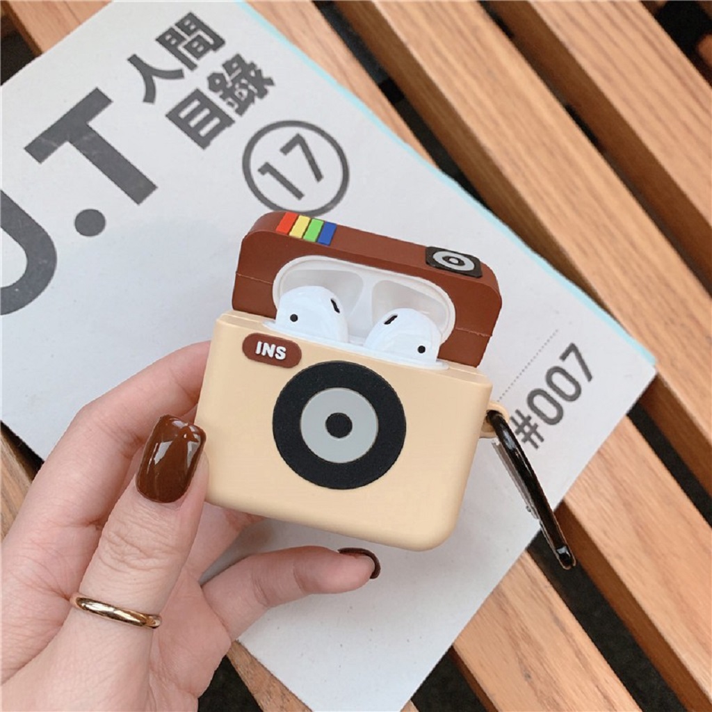 Airpods Case ⚡Freeship ⚡ VỎ BỌC AIRPODS INSTAGRAM Case Tai Nghe Không Dây Airpods 1/ 2/ i12/ Pro