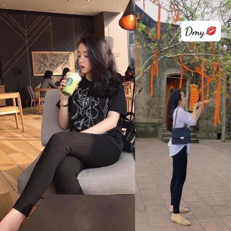 Quần legging z.R chất cotton hàng QC