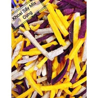 Khoai cọng sấy mix 3 vị - cực ngon 100g / 250g / 500g
