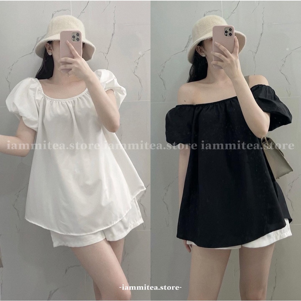 Nilly Top - Áo tay bồng dáng baby doll siêu xinh