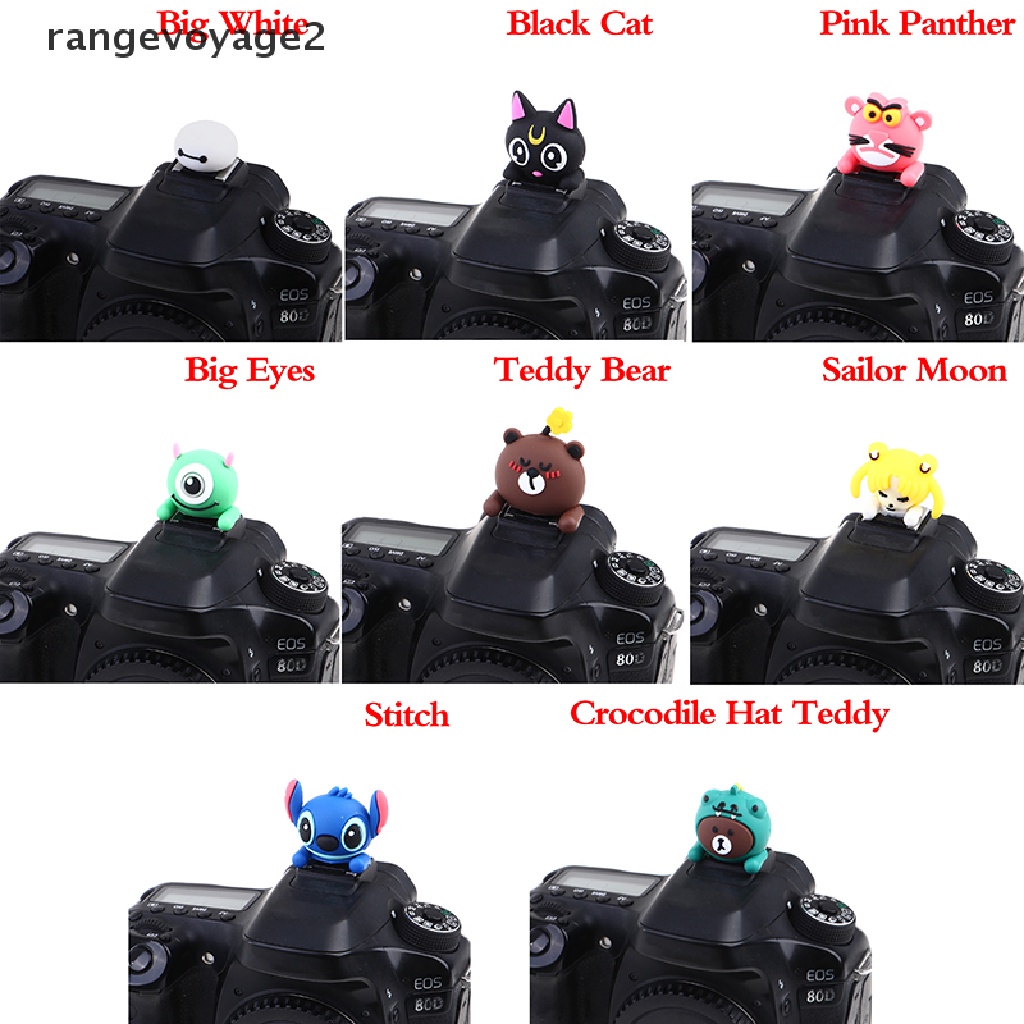 Vỏ Bọc Đèn Pin Máy Ảnh Hotshoe Hình Stitch / Thủy Thủ Mặt Trăng / Gấu Bông 3D