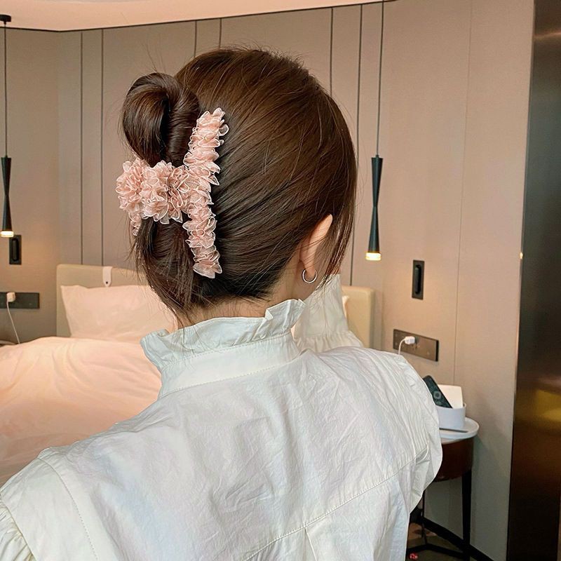 Kẹp tóc vải nhún bèo - cặp tóc phong cách Hàn Quốc dễ thương xinh xắn ZAZA H005