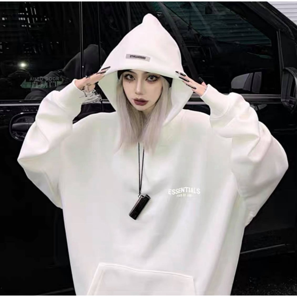 Áo hoodie Essentials logo , áo nỉ có mũ fear of god unisex street style , Cocmer_vn