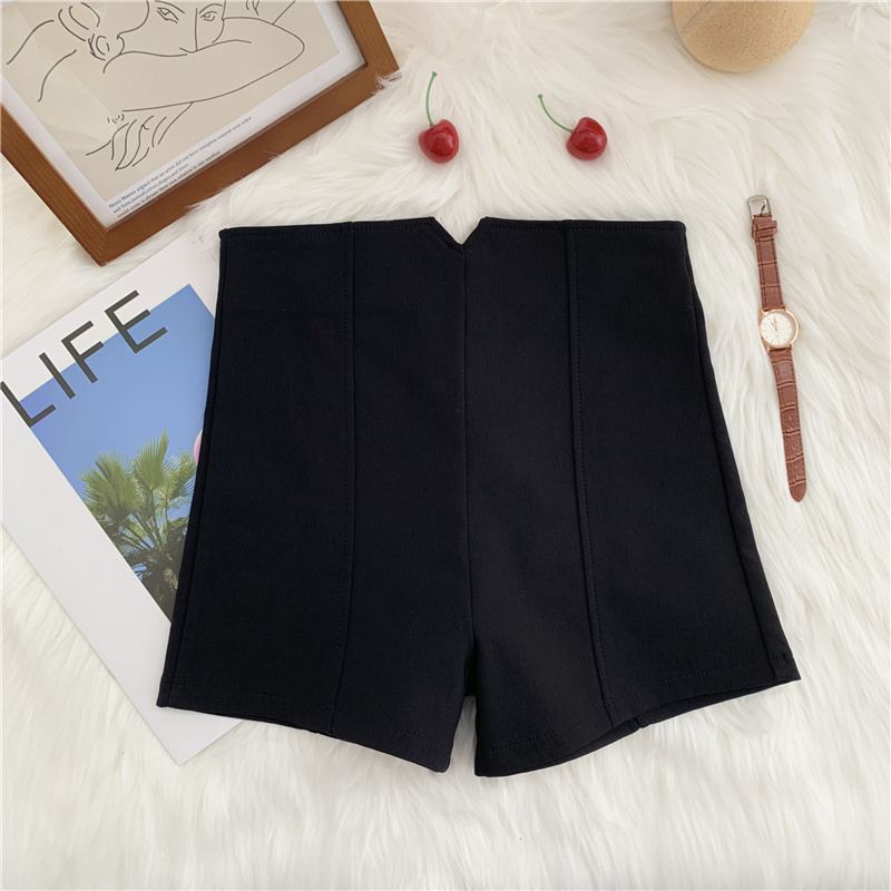IELGY   Quần short Lưng Cao Dáng Chữ A Phong Cách Hàn Quốc Thời Trang Cho Nữ