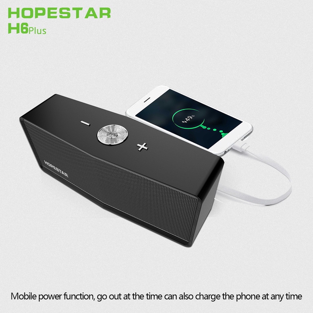 Loa di động chính hãng Hopestar H6 Plus Phiên bản mới, Loa bluetooth bass mạnh