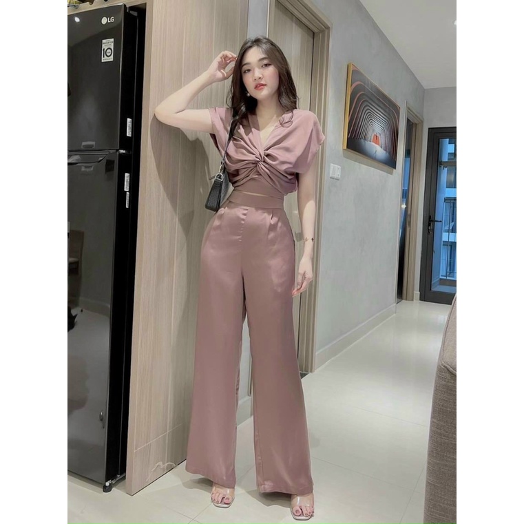 SÉT ĐŨI XOẮN NGỰC TÔN DÁNG SANG CHẢNH PU THỜI TRANG HHP