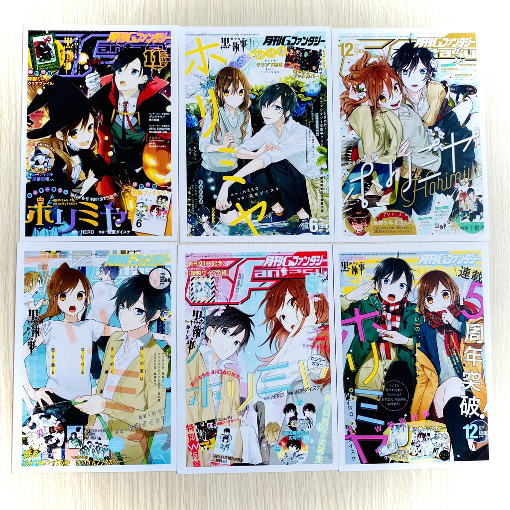 Bộ 20 tấm postcard anime Horimiya - Hori san to Miyamura kun