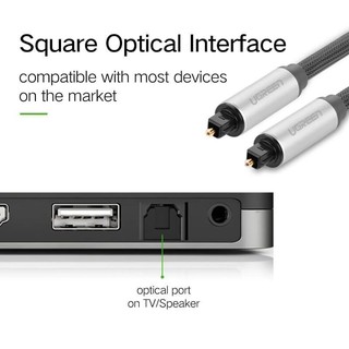 Cáp audio quang (Toslink, Optical) 3m Ugreen 10541