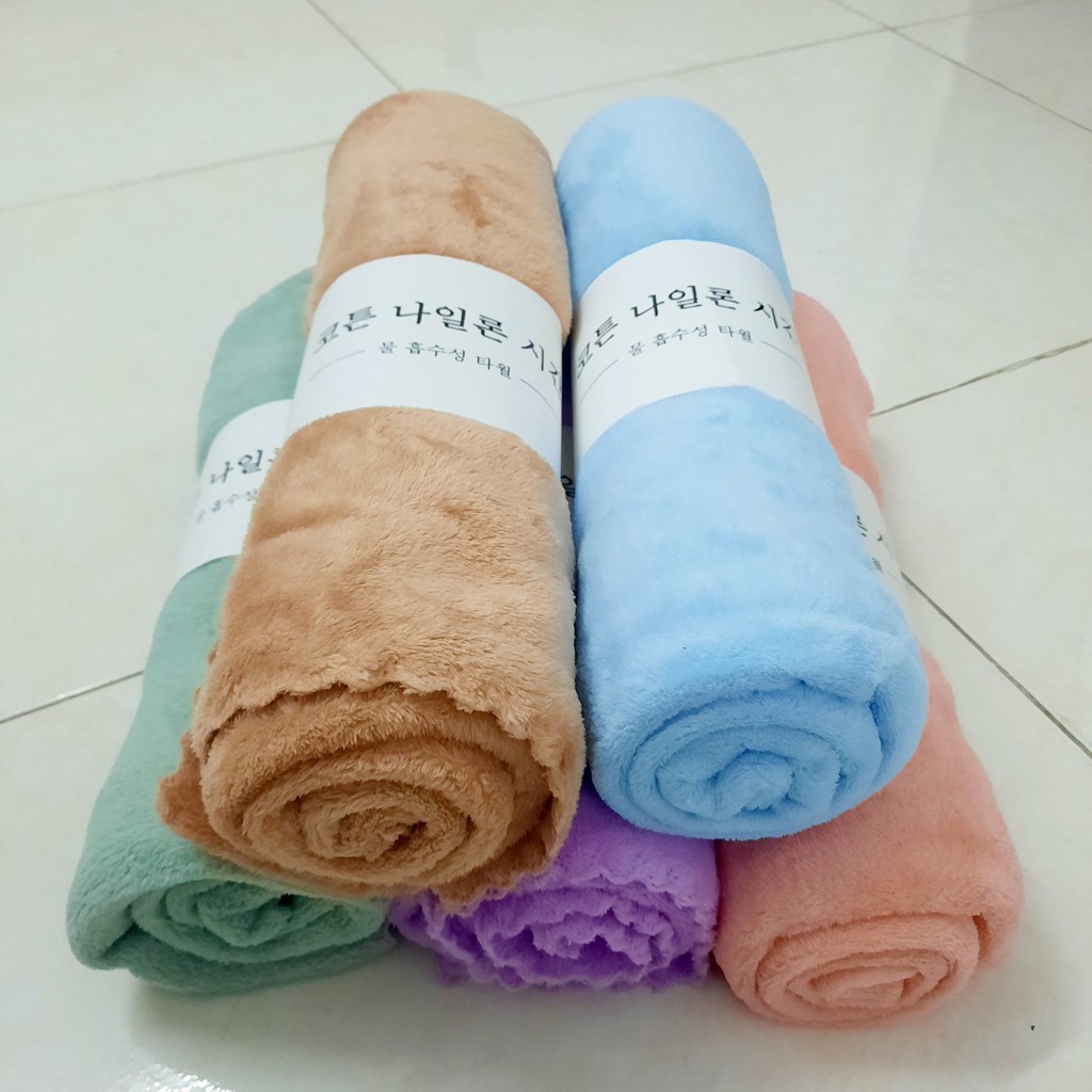 Khăn Tắm Xuất Hàn 70x140cm - Khăn Tắm Lông Cừu Mềm Mịn Thấm Nước