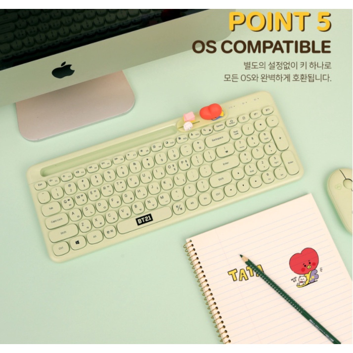 Bàn PhíM Bluetooth BT21 2.4Ghz Không Dây ChấT LượNg Cao