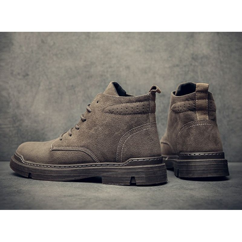 Giày boot nam <<SIÊU XỊN XÒ>> da mềm cao cấp (nâu đậm) | BigBuy360 - bigbuy360.vn