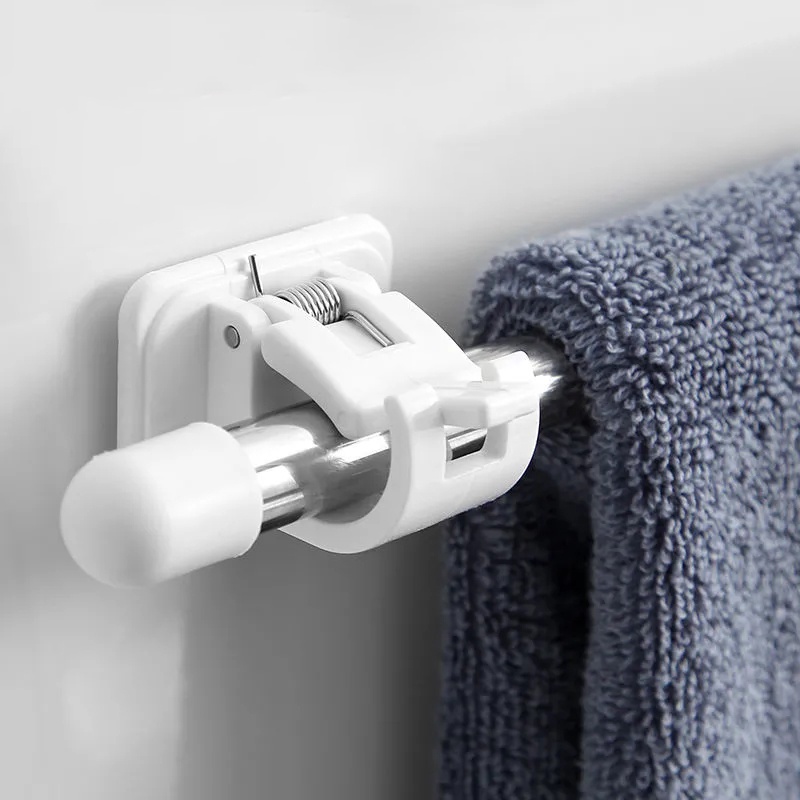 Móc treo khăn tắm/ cây lau nhà không để lại dấu vết dùng trong nhà tắm