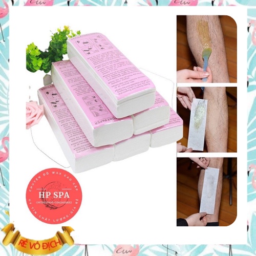 Giấy Wax Lông Chuyên Dụng Dùng Cho Sáp Thanh Bịch 100 Tờ