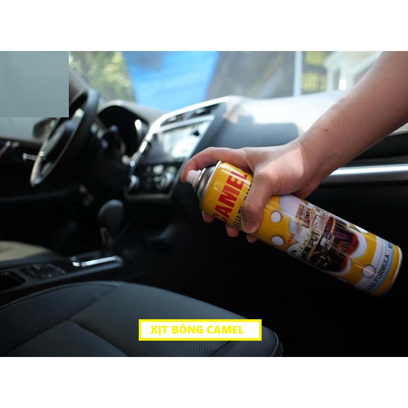 Chai Xịt Bọt Vệ Sinh Ghế Da, Nội Thất Ô Tô Camel Foam Cleaner - Xịt Bọt Đa Năng Màu Vàng - vanphongpham.baolinh