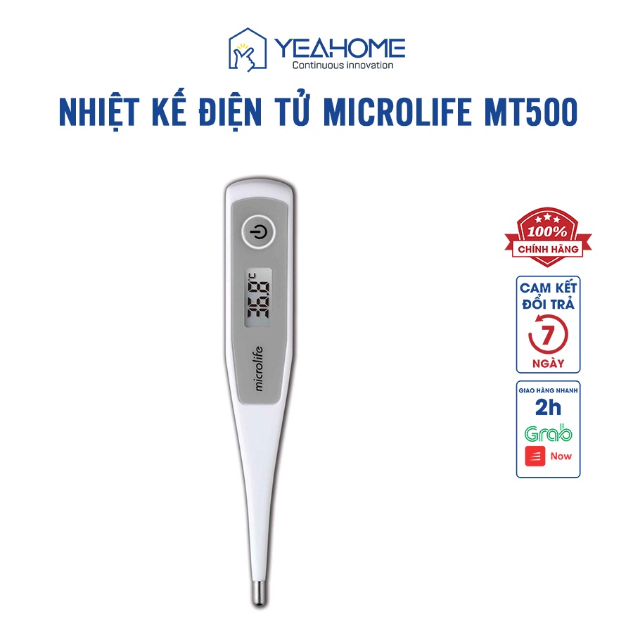 Nhiệt Kế Điện Tử Kẹp Nách 30 Giây Microlife MT 500, Đo nhanh cho kết quả chỉ sau 30s, Bảo Hành Trọn Đời 1 Đổi 1