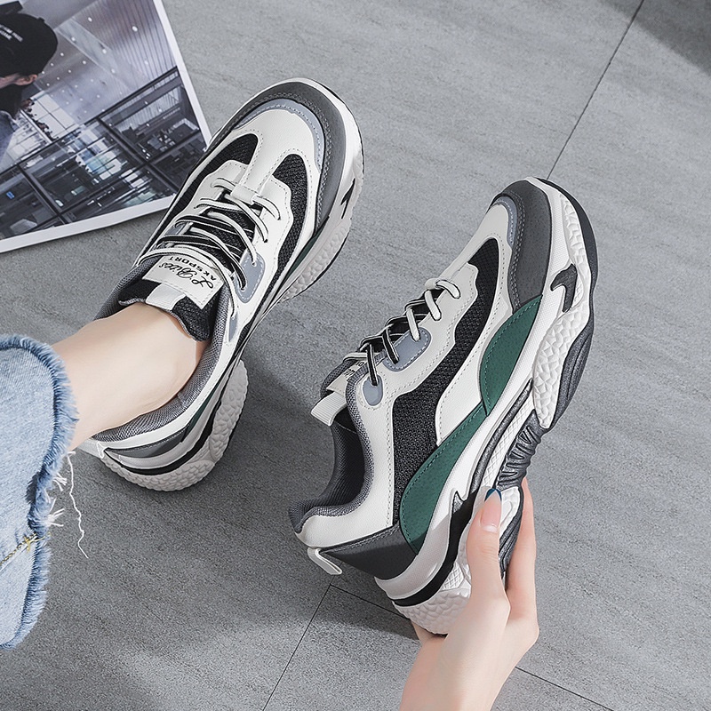 Giày Thể Thao Cột Dây Phong Cách Hàn Quốc Cho Nữ