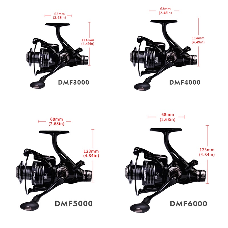 Máy Câu Cá Kim Loại 13-19KG 3000-6000 Series 4 + 1BB CNC